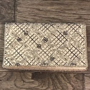 La Regale Vintage Gold Beaded Bag Purse